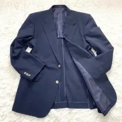 【美品】 SHALICK テーラードジャケット シアサッカー ネイビー