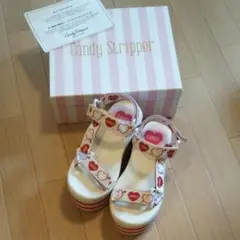 美品 新品未使用 Candy Stripper サンダル イエロー お花 セール 美品 新品未使用 Candy Stripper サンダル イエロー お花 セール
