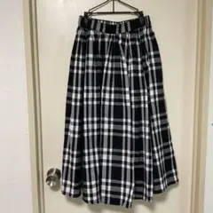 Beams boy チェックスカート コットン