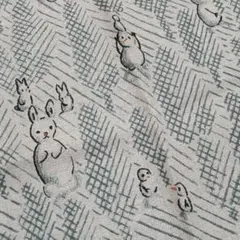 ミナペルホネン lumiukko beige 生地 ファブリック