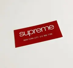 2023FW supreme ステッカー ”NYC”レッド