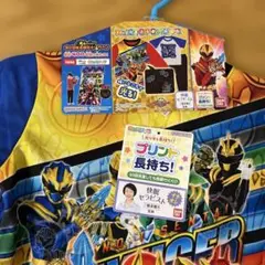 光る！2TOPSパジャマ【未使用タグ付】120 ゴジュウジャー