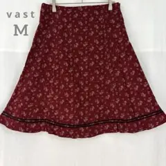 【ｖａｓｔ】可愛い 小花柄 フレア スカート フェミニン 膝丈 Ｍサイズ