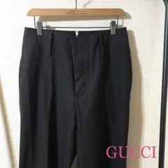 GUCCI グッチ 黒 ハイウエスト スラックス アーカイヴ