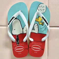 【新品未使用】havaianas×スヌーピー　ビーチサンダル メンズ