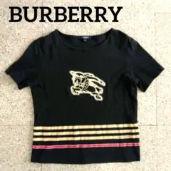 BURBERRY バーバリー 半袖Tシャツ S ブラック 黒