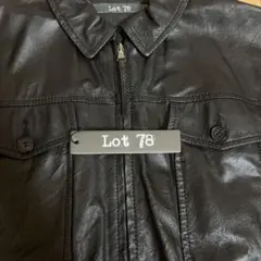 Lot 78 黒 レザー シングルライダースジャケット 2025年最新】Lot78 レザーの人気アイテム - メルカリ