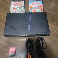 PlayStation 2 本体 + 太鼓の達人2本セット