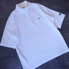 美品 00s NIKE GOLF モックシャツ 旧ロゴ ハーフジップ