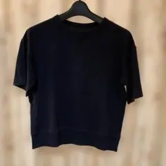 GUネイビークルーネック 半袖Tシャツ