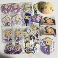ユーリ!!! on ice クリストフ・ジャコメッティ おまんじゅう 缶バッジ