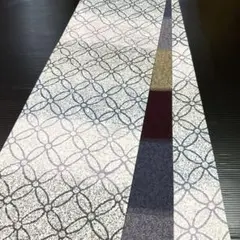 正絹 全通袋帯 七宝 No 2494