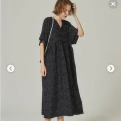 coca　ドットワンピース　ロング
