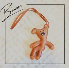 クマ　テディベア　キャメル　ブラウン　チャーム　じゃらじゃらキーホルダー　可愛い