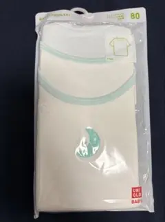 ユニクロBABY コットンフライスインナーT(半袖) 2枚組 80サイズ