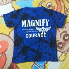 どくろ Tシャツ 150㎝ blue