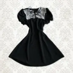00s ダークコア fairy grunge レース　リボン ワンピース