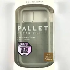 iPhone12mini 耐衝撃 ライトグレー シンプル お洒落 クリア 可愛い
