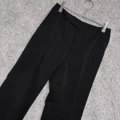 2680 シンプル 黒 スラックス パンツ ストレート きれいめ オフィス