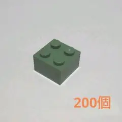 LEGO レゴ パーツ 2×2 灰緑 200個入