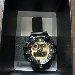 G-SHOCK デジタル腕時計 ブラック/ゴールド