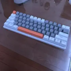 オレンジ グレー メカニカルキーボード 本体