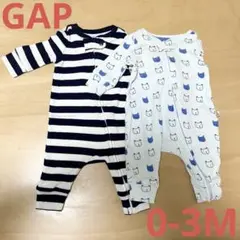baby GAP ベイビーギャップ　0-3M ロンパース　新生児　2枚セット