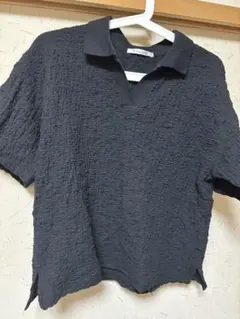 しまむら　KHALITA ⭐︎ ブラックポロシャツ 半袖 M