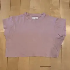 THE NEWHOUSE 薄いピンク クロップドTシャツ