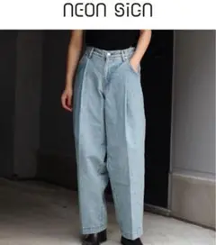 NEON SIGN WIDE DENIM SLACKS M