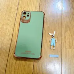 iPhone 11 ケース ライトグリーン ソフトバンパー シリコンカバー