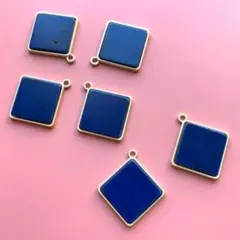 ランバスマットブルー6個