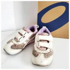 ASICS アシックス スクスク スニーカー 花柄 ラベンダー 16.0