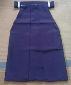 差袴　神職　紫色（二級着用）約86.5cm　袷仕立　仕付け糸有　コスプレ等馬乗型