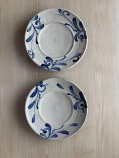 【美品】やちむん 沖縄陶器(小皿セット) お皿 プレート