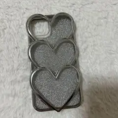 ハート型グリッターiPhone14ケース