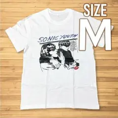新品未使用★ソニックユース Tシャツ M 白 バンドT SONIC YOUTH