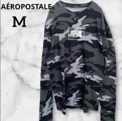 美品✨AÉROPOSTALE【M】迷彩柄 長袖カットソー Tシャツ メンズ
