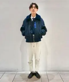 取り外しボア付きダウンジャケット