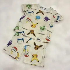 エメフィール　パジャマ　半袖　半ズボン　90cm ポケモン　ホワイト系