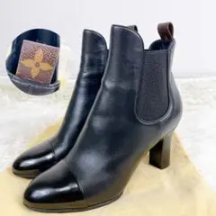 【美品・希少】LOUIS VUITTON サイドゴアブーツ モノグラム 37.5