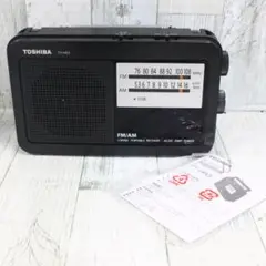 ▲美品 東芝/TOSHIBA ホームラジオ TY-HR3 ブラック