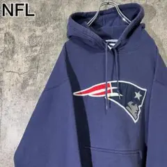 人気 NFL リーボック ペイトリオッツ ビッグロゴ刺繍 スウェット フーディL