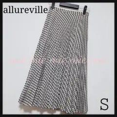 ◆定価2.8万 allureville ジオメトリック プリーツスカート 幾何学