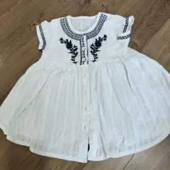 刺繍入り半袖シャツ 80サイズ