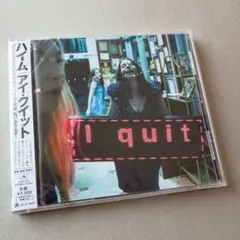 HAIM【I quit】 国内盤CD & ステッカー