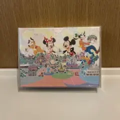 ディズニーリゾート　ポストカードホルダー（ポストカード2枚付）