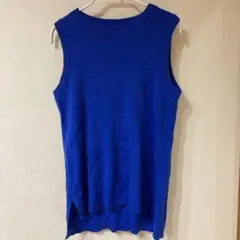 お取引中　美品　バナナリパブリック　ノースリーブ　セーター　青