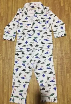 最終セール！恐竜柄 綿パジャマ 100cm