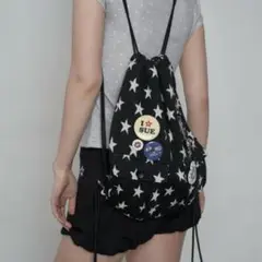 SETUPEXE STAR POCKET GYM SACK / BLACK